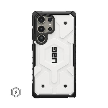 Urban Armor Gear Thermoplastic Polyurethane Monarch Pro Rugged Heavy Duty Shockproof Protective Case/Cover Designed For Galaxy S23 Ultra 5G (6.8-Inch) UAG Case 2023,Magnetic Charging Compatible - White - mCasez