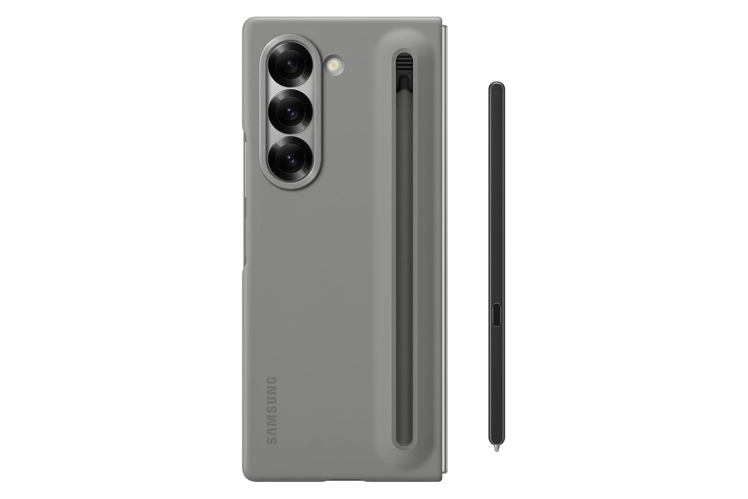 Samsung Polycarbonate Galaxy Z Fold 5 S-Pen Case, Grey - mCasez
