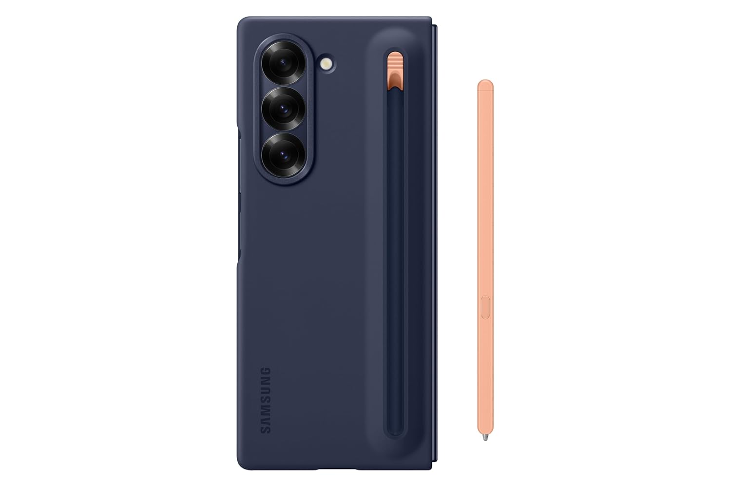 Samsung Polycarbonate Galaxy Z Fold 6 S-Pen Case, Navy Blue - mCasez