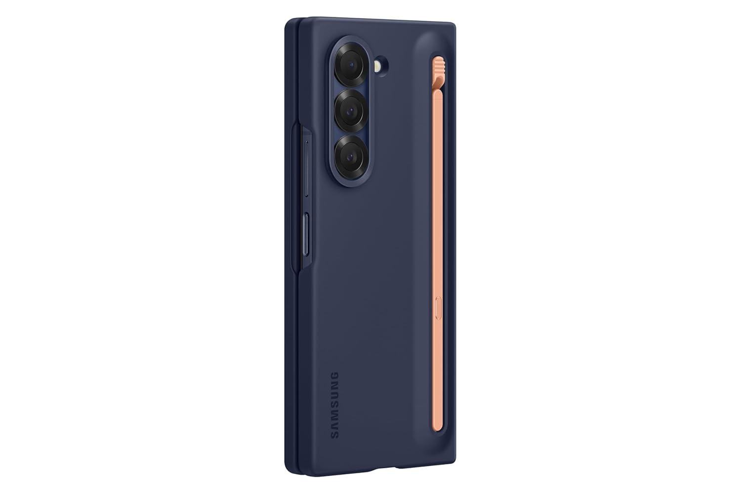 Samsung Polycarbonate Galaxy Z Fold 6 S-Pen Case, Navy Blue - mCasez