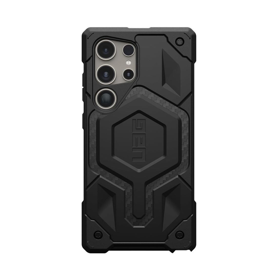 Urban Armor Gear Thermoplastic Polyurethane Monarch Pro Rugged Heavy Duty Shockproof Protective Case/Cover Designed For Galaxy S24 Ultra 5G (6.8-Inch) UAG Case 2023,Magnetic Charging Compatible - Black - mCasez