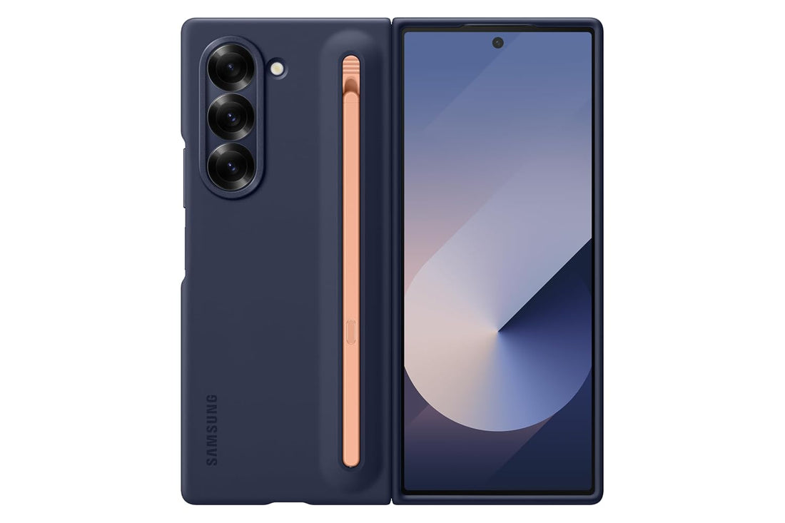 Samsung Polycarbonate Galaxy Z Fold 5 S-Pen Case, Navy Blue - mCasez
