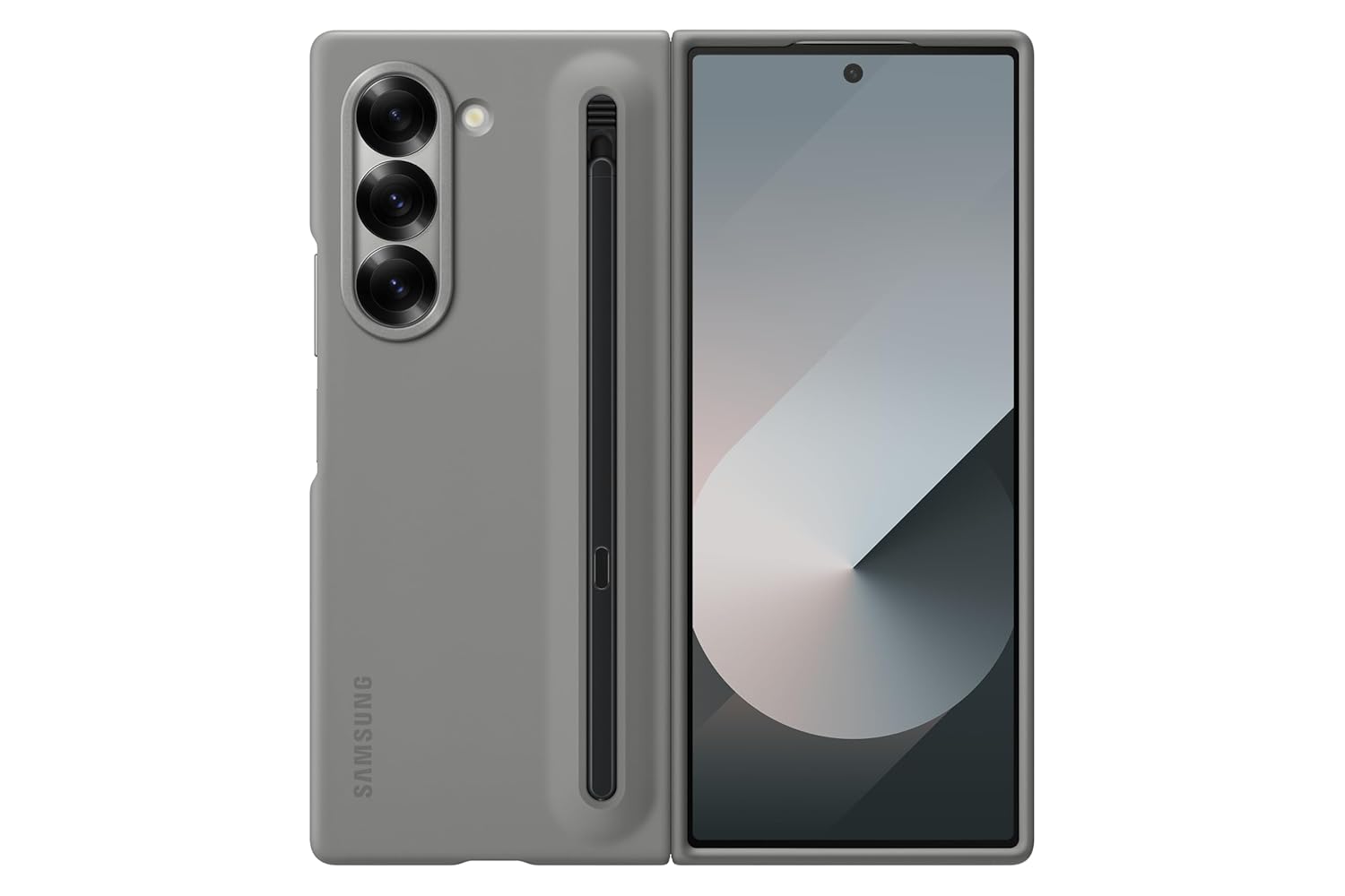Samsung Polycarbonate Galaxy Z Fold 5 S-Pen Case, Grey - mCasez