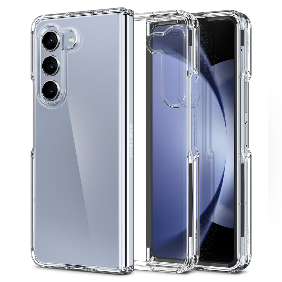 Spigen Ultra Hybrid Back Cover Case Compatible with Galaxy Z Fold 5 (TPU + Poly Carbonate | Crystal Clear) - mCasez
