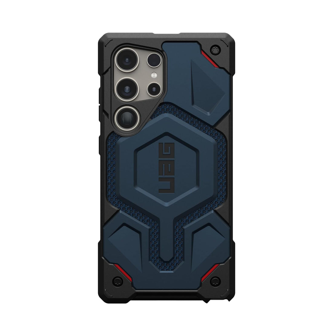 Urban Armor Gear Thermoplastic Polyurethane Monarch Pro Rugged Heavy Duty Shockproof Protective Case/Cover Designed For Galaxy S24 Ultra 5G (6.8-Inch) UAG Case 2023,Magnetic Charging Compatible - Blue - mCasez