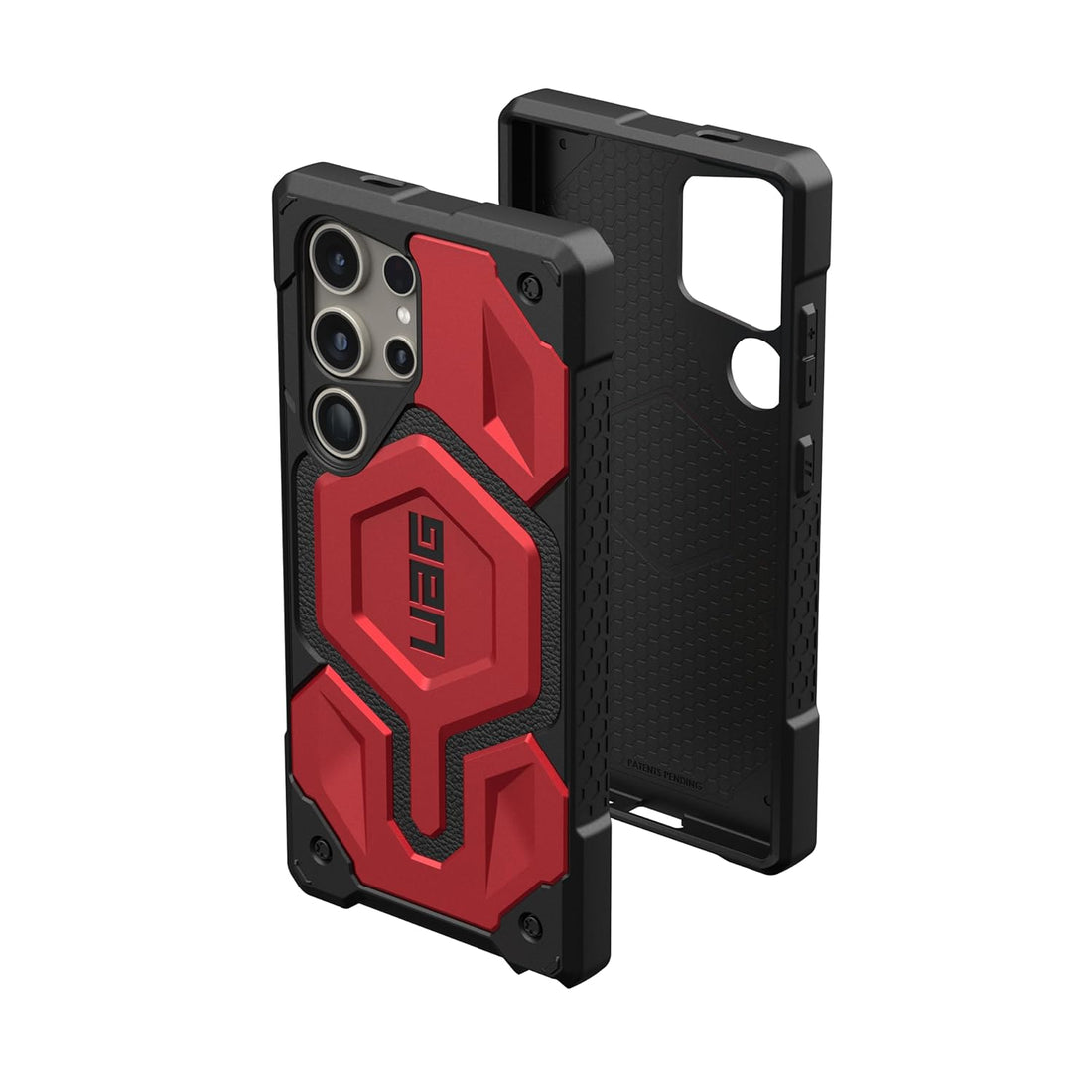 Urban Armor Gear Thermoplastic Polyurethane Monarch Pro Rugged Heavy Duty Shockproof Protective Case/Cover Designed For Galaxy S23 Ultra 5G (6.8-Inch) UAG Case 2023,Magnetic Charging Compatible - Red - mCasez