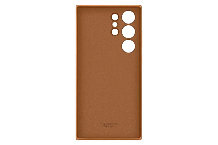 Samsung Galaxy S24 Ultra Case- Leather Full Cover Protective Case with Soft Microfiber Lining Samsung S24 Ultra Phone Case (Brown) - mCasez