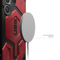 Urban Armor Gear Thermoplastic Polyurethane Monarch Pro Rugged Heavy Duty Shockproof Protective Case/Cover Designed For Galaxy S24 Ultra 5G (6.8-Inch) UAG Case 2023,Magnetic Charging Compatible - Red - mCasez