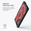 Urban Armor Gear Thermoplastic Polyurethane Monarch Pro Rugged Heavy Duty Shockproof Protective Case/Cover Designed For Galaxy S24 Ultra 5G (6.8-Inch) UAG Case 2023,Magnetic Charging Compatible - Red - mCasez