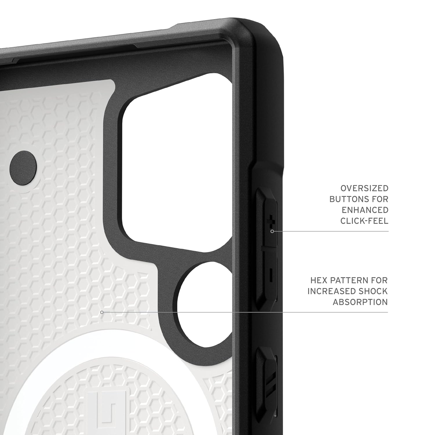 Urban Armor Gear UAG Galaxy S24 Ultra Case, Plasma Clear Rugged Featherlight Shockproof Protective Case/Cover Designed for Galaxy S24 Ultra 5G (6.8-inch) 2024, Magnetic Charging Compatible - Ice - mCasez