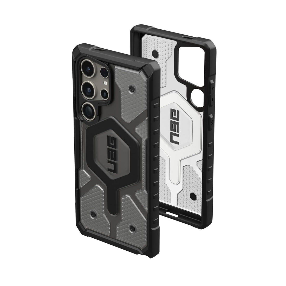 Urban Armor Gear UAG Galaxy S24 Ultra Case, Plasma Clear Rugged Featherlight Shockproof Protective Case/Cover Designed for Galaxy S24 Ultra 5G (6.8-inch) 2024, Magnetic Charging Compatible - Ice - mCasez