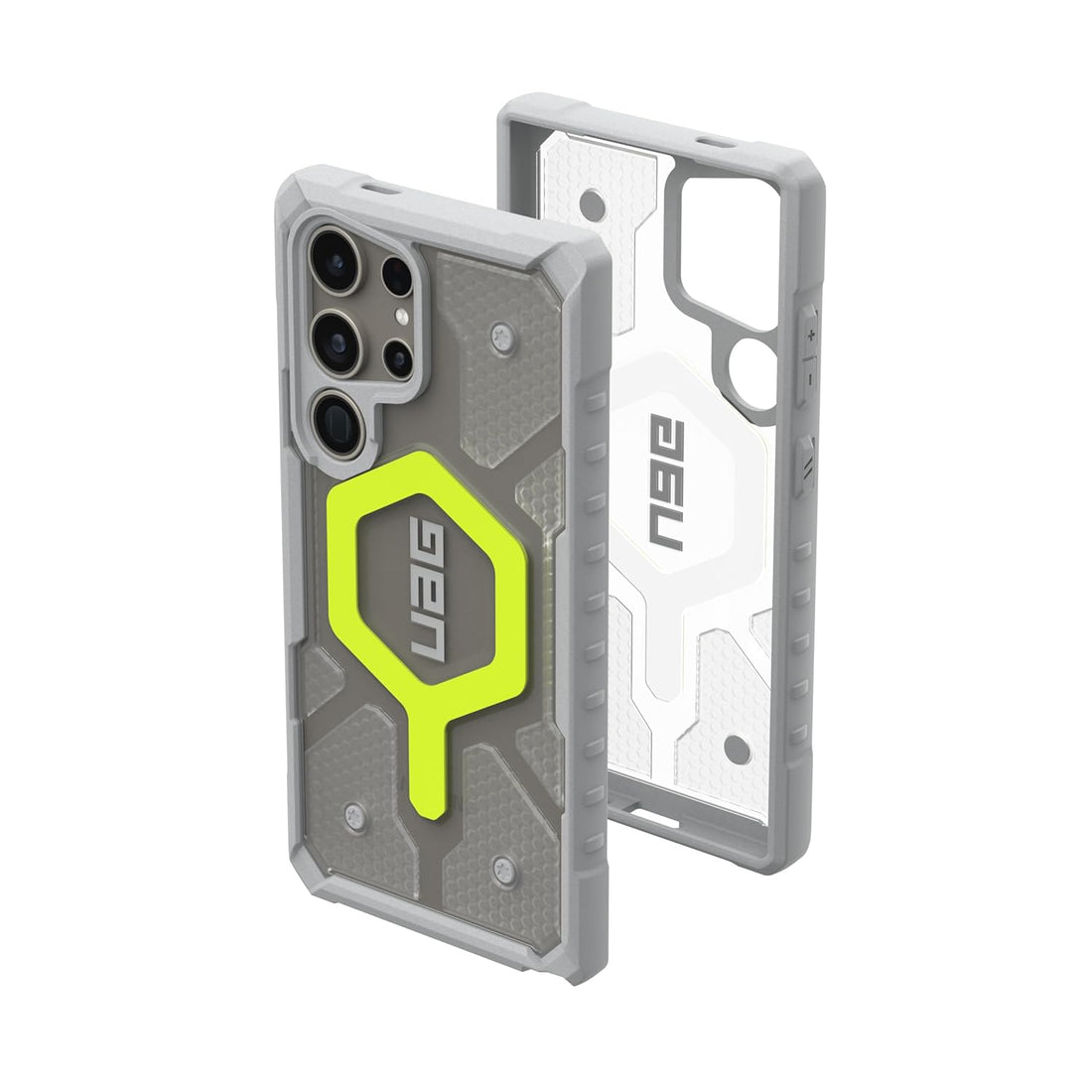 Urban Armor Gear TPU Galaxy S24 Ultra Case,Pathfinder Clear Rugged Featherlight Shockproof Protective Case/Cover Designed For Galaxy S24 Ultra 5G (6.8-Inch) UAG Case 2024,Magnetic Charging Compatible- Neon Green - mCasez