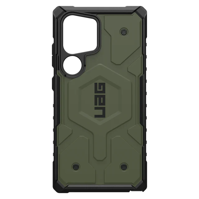 Urban Armor Gear Thermoplastic Polyurethane Monarch Pro Rugged Heavy Duty Shockproof Protective Case/Cover Designed For Galaxy S23 Ultra 5G (6.8-Inch) UAG Case 2023,Magnetic Charging Compatible - Olive Green - mCasez