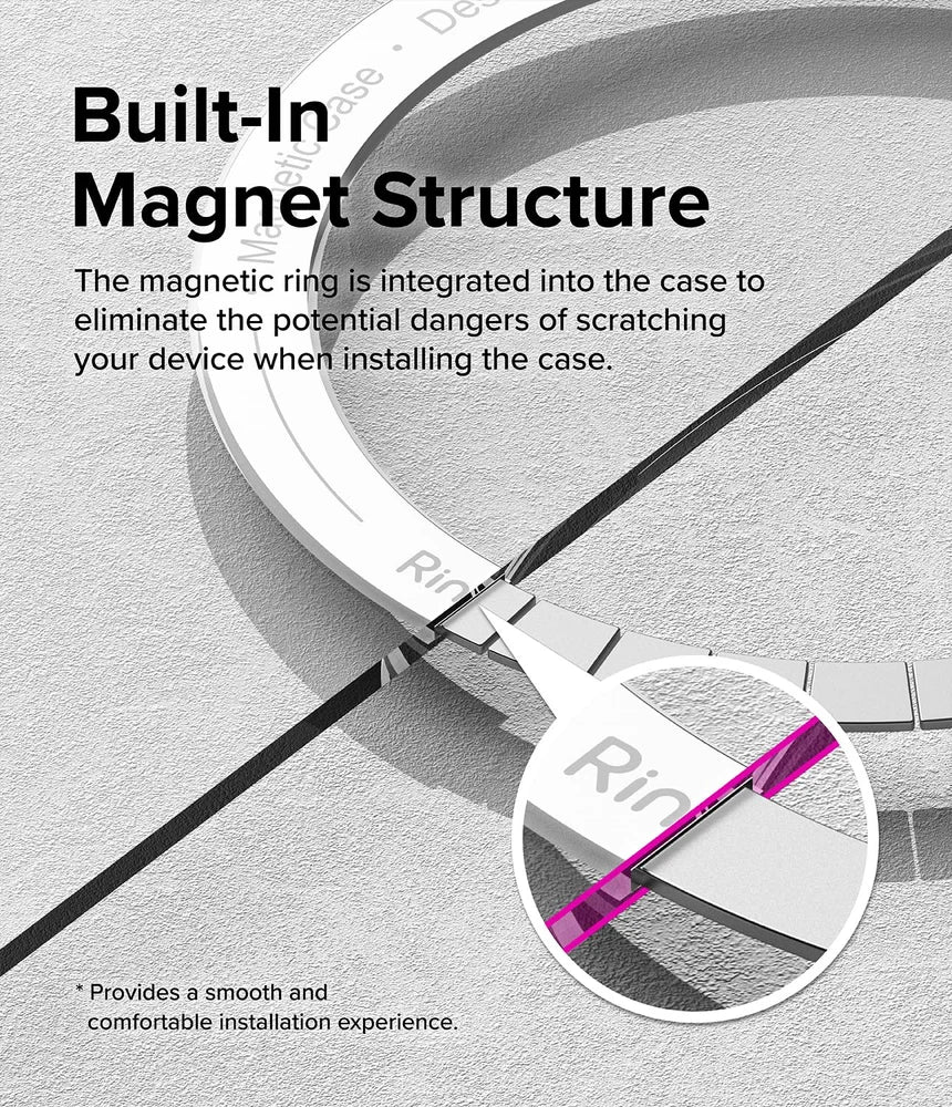 Spigen Ultra Hybrid One Tap Metal Ring MagFit Back Cover Case Compatible with Galaxy Z Fold 5  (TPU + Poly Carbonate | White) - mCasez