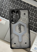 Urban Armor Gear UAG Galaxy S23 Ultra Case, Pathfinder Clear Rugged Featherlight Shockproof Protective Case/Cover Designed for Galaxy S23 Ultra 5G (6.8-inch) 2024, Magnetic Charging Compatible - Ice - mCasez