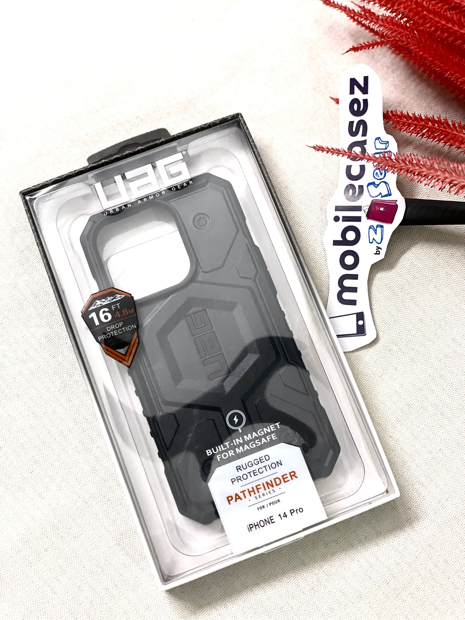 iPhone 15 Armor Cover | Urban Armor iPhone 15 Case, UAG Pathfinder Mag-Safe Compatible, Slim Fit Rugged Protective Case/Cover Designed for iPhone 15 (2023) (Military Drop Tested) - Black - mCasez
