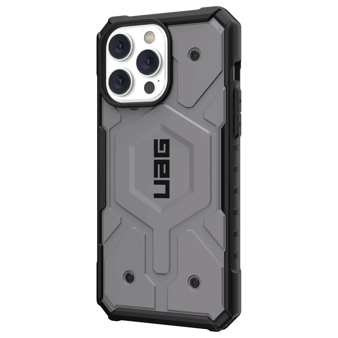 iPhone 15 Pro Max Armor Cover | Urban Armor iPhone 15 Pro Max Case, UAG Pathfinder Mag-Safe Compatible, Slim Fit Rugged Protective Case/Cover Designed for iPhone 15 Pro Max (2023) (Military Drop Tested) - Grey - mCasez