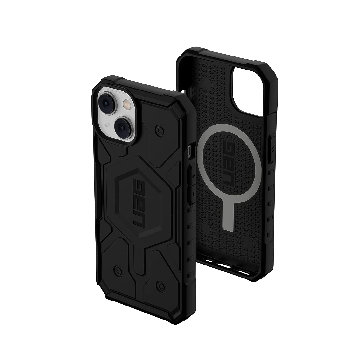 iPhone 15 Armor Cover | Urban Armor iPhone 15 Case, UAG Pathfinder Mag-Safe Compatible, Slim Fit Rugged Protective Case/Cover Designed for iPhone 15 (2023) (Military Drop Tested) - Black - mCasez