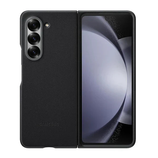 Samsung Galaxy Z Fold 6 Leather Case Protection Protective Shell Cover - Black - mCasez