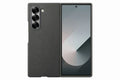 Samsung Galaxy Z Fold 6 Leather Phone Case, Snug Fit, Soft Inside, Protective Cover, Grey - mCasez